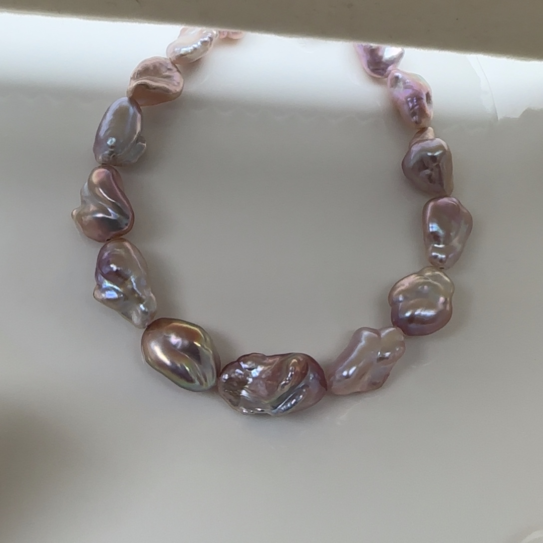 淡水珍珠手链银S925镶嵌