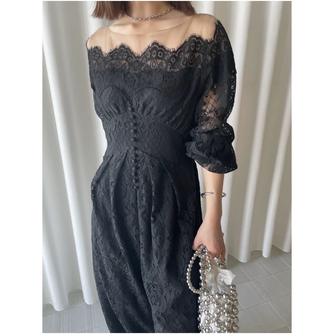 【Montendre】新款 代 重工镂空气质轻奢蕾丝连体裤