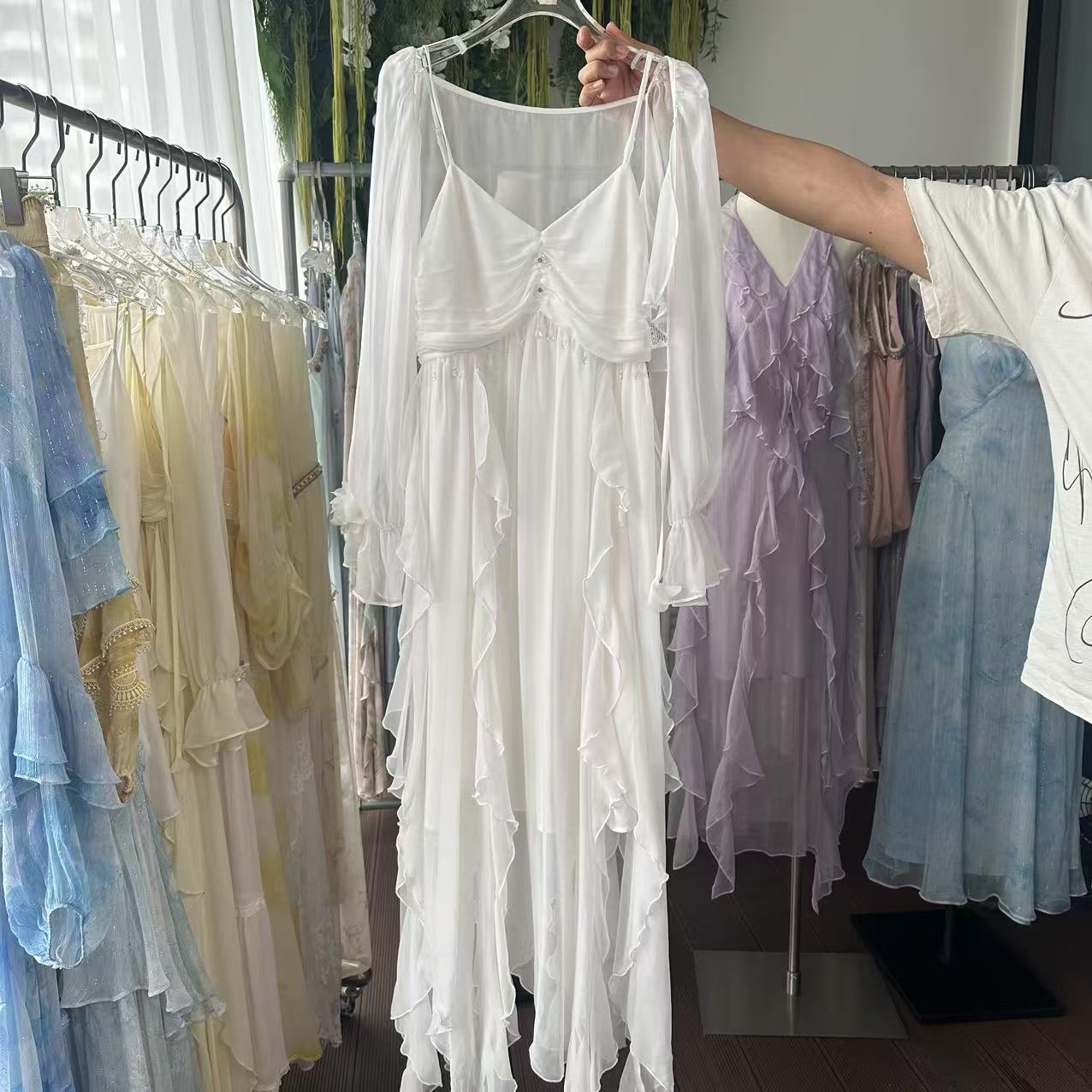 【甜心小姐-套装】重磅桑蚕丝连衣裙59100