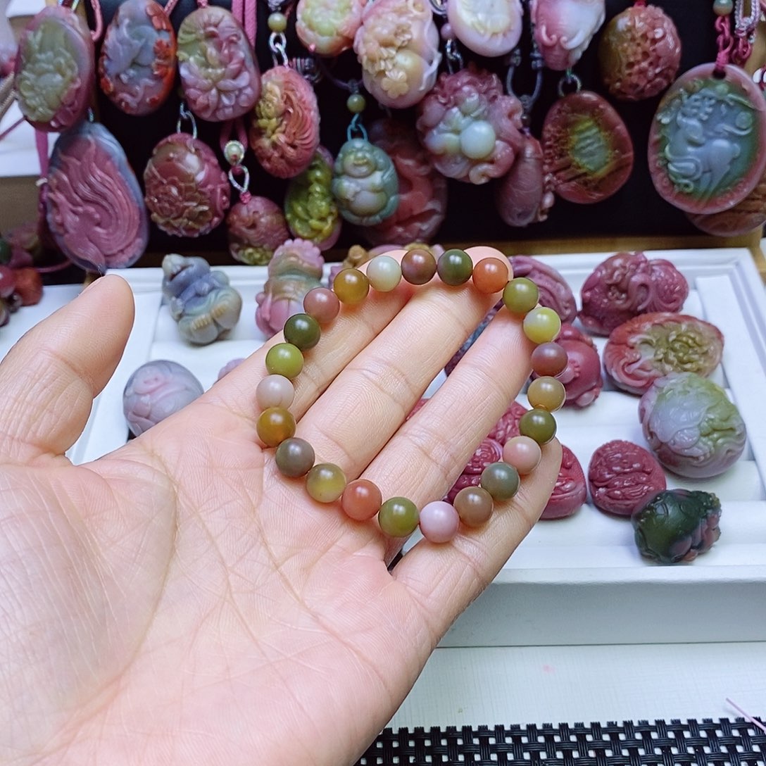 玛瑙/玉髓盐源玛瑙手串未镶嵌