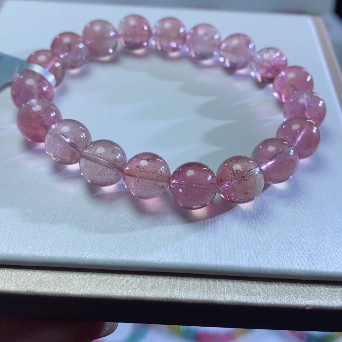 碧玺手链未镶嵌粉碧玺