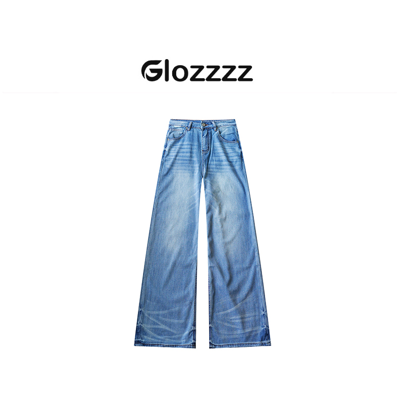 【Glozzzz】莱赛尔汗麻天丝夏季凉感定制水洗直筒牛仔裤RM 5510