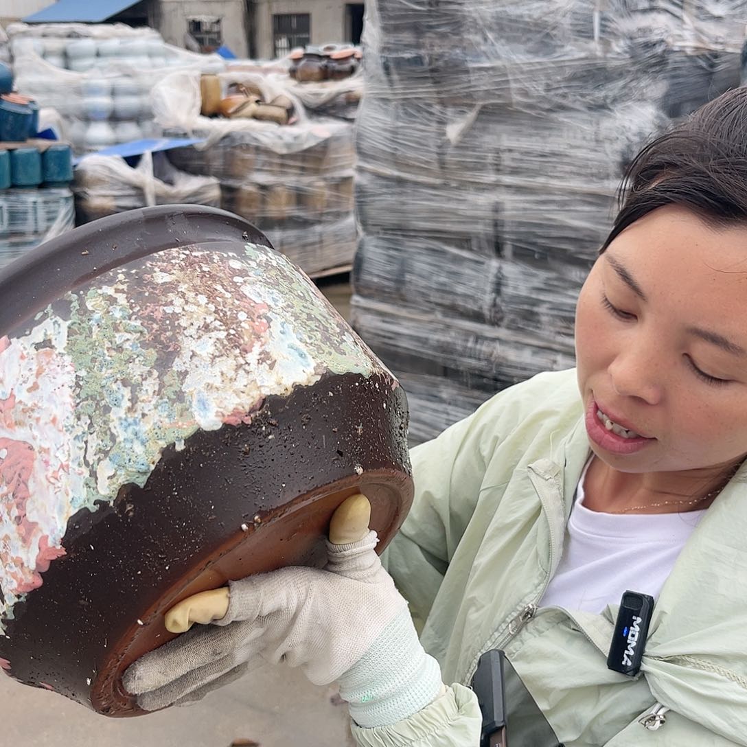 紫砂花盆王嫂花盆直播0610-265高18口25