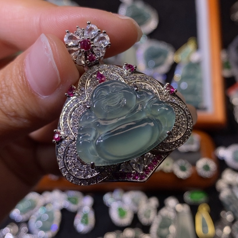 【闪购商品】翡翠项链未镶嵌天然