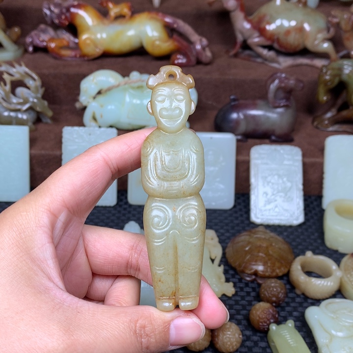 和田玉把件未镶嵌周*哥