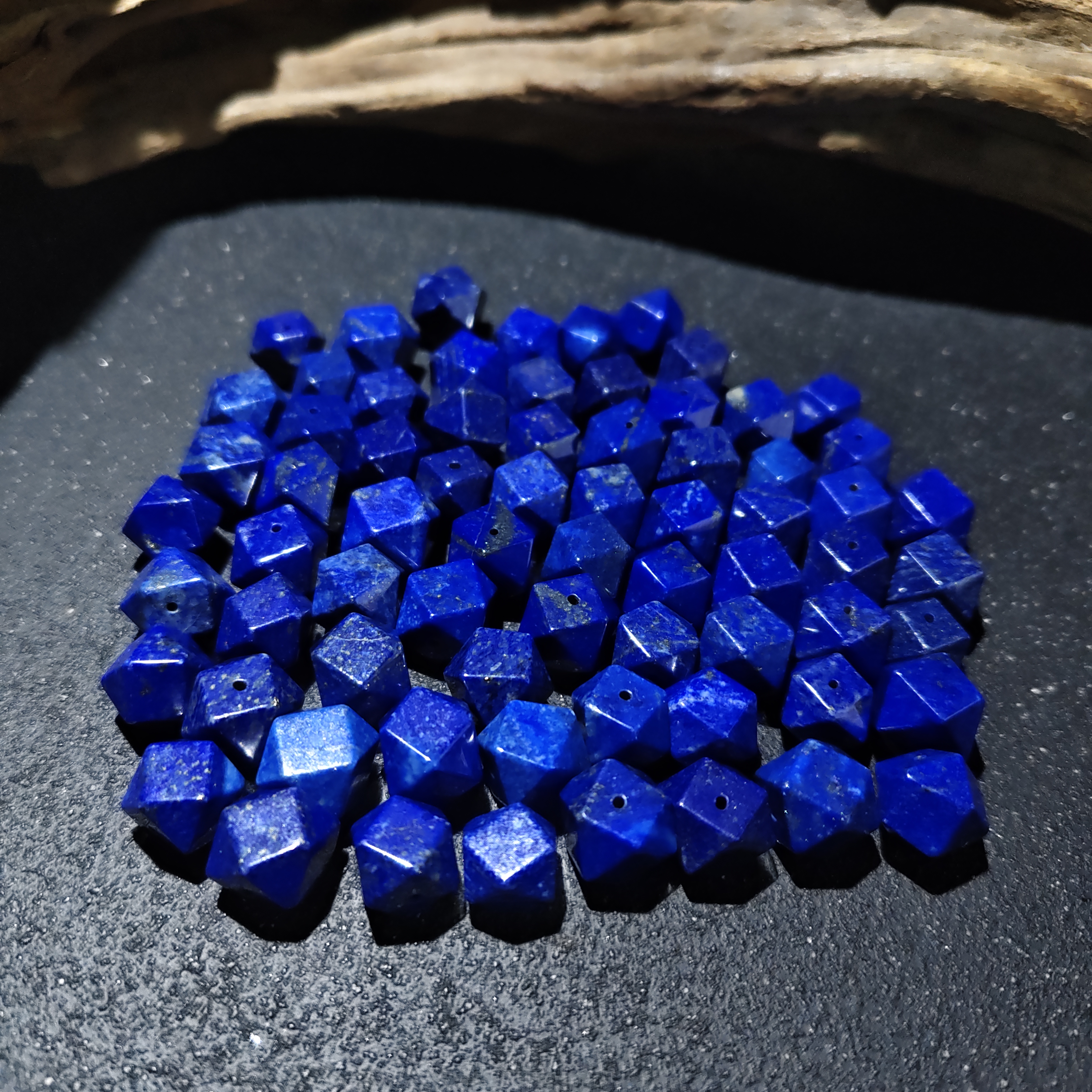 【黑胖珠宝】H1503 天然青金石单珠拍一发2多样性发其一