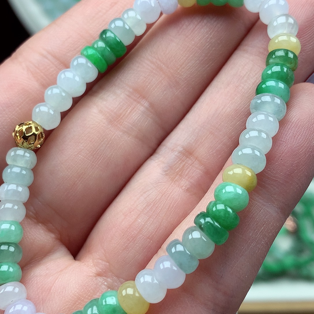 翡翠未镶嵌毛衣链翡翠