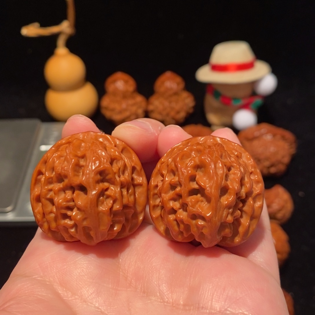 文玩核桃把件34尺苹果园443