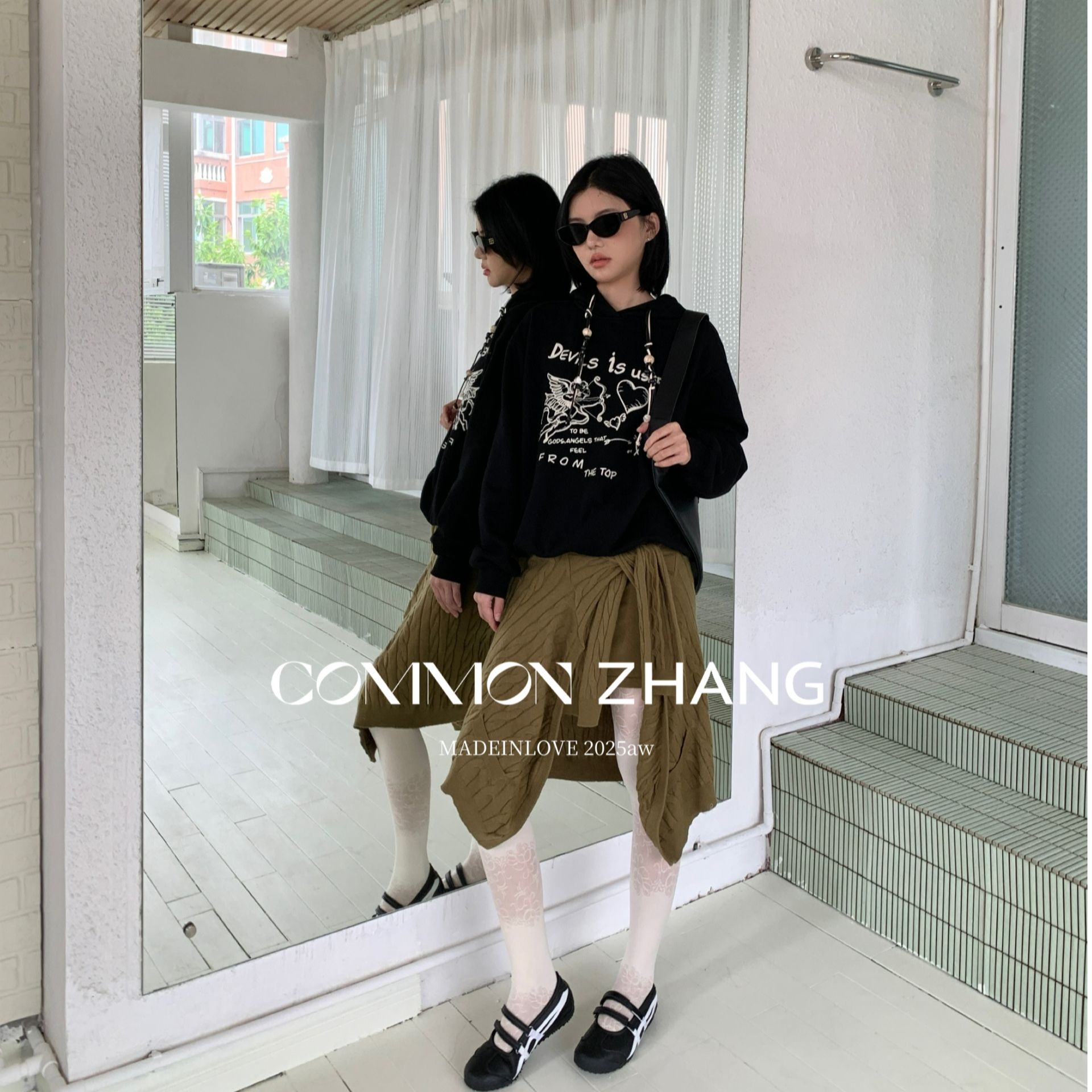 十三行CZ-冬季福秒围裹式慵懒设计感毛织半裙#B35131