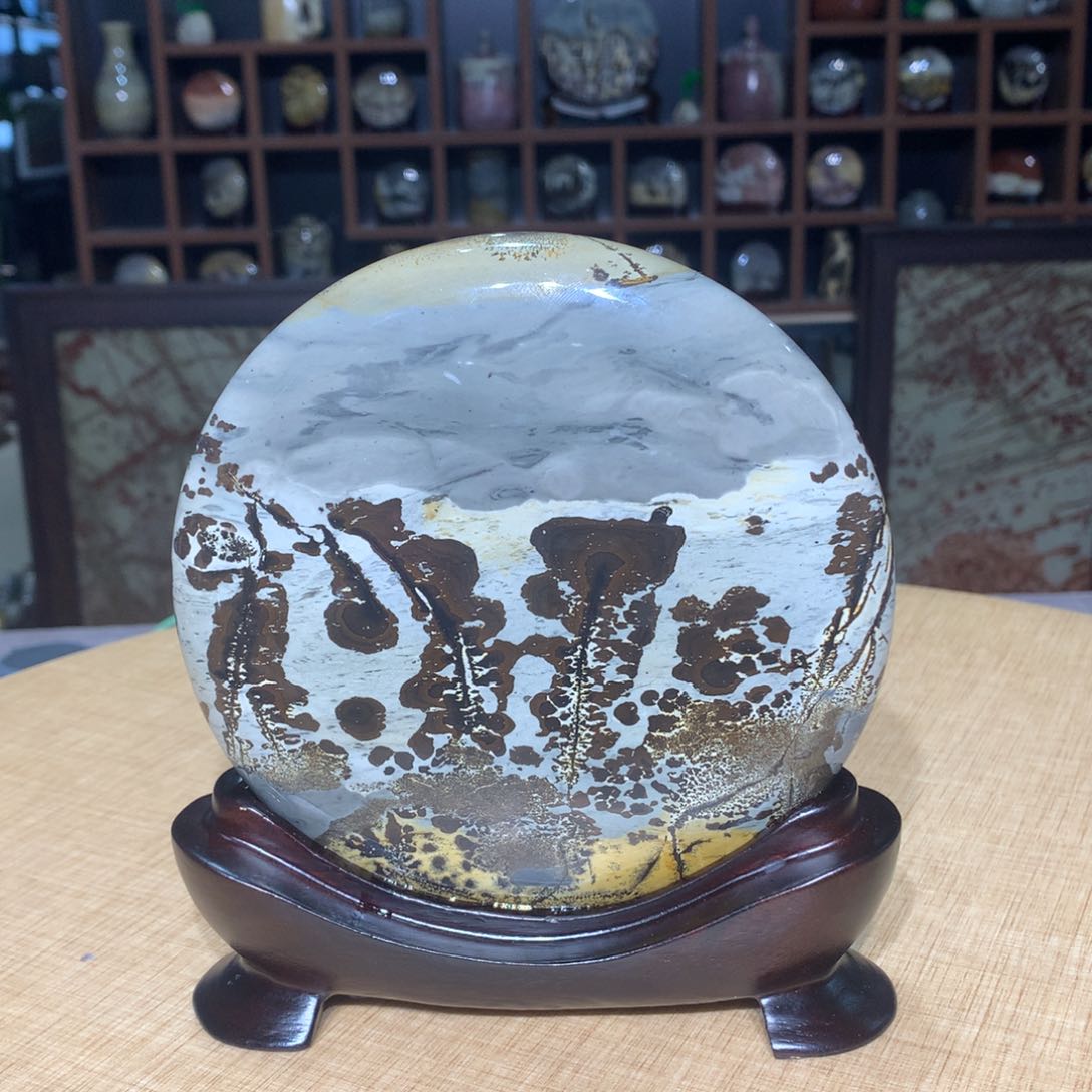 紫砂广西国画石，收藏观赏广西国画石，收藏观赏