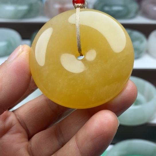 石英质玉（金丝玉）未镶嵌手镯