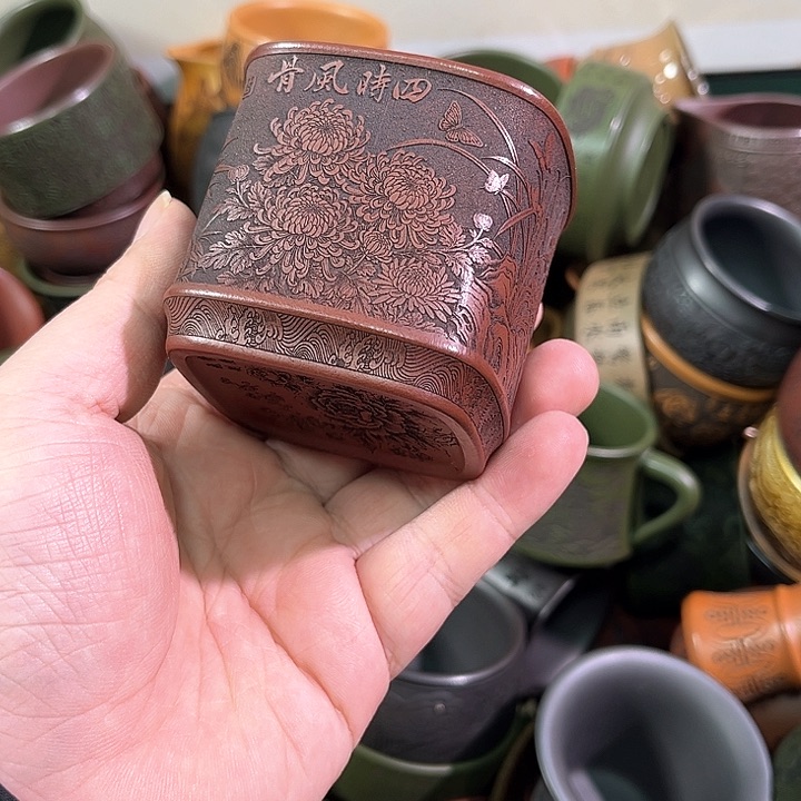 茶杯紫砂全手工紫砂主人杯