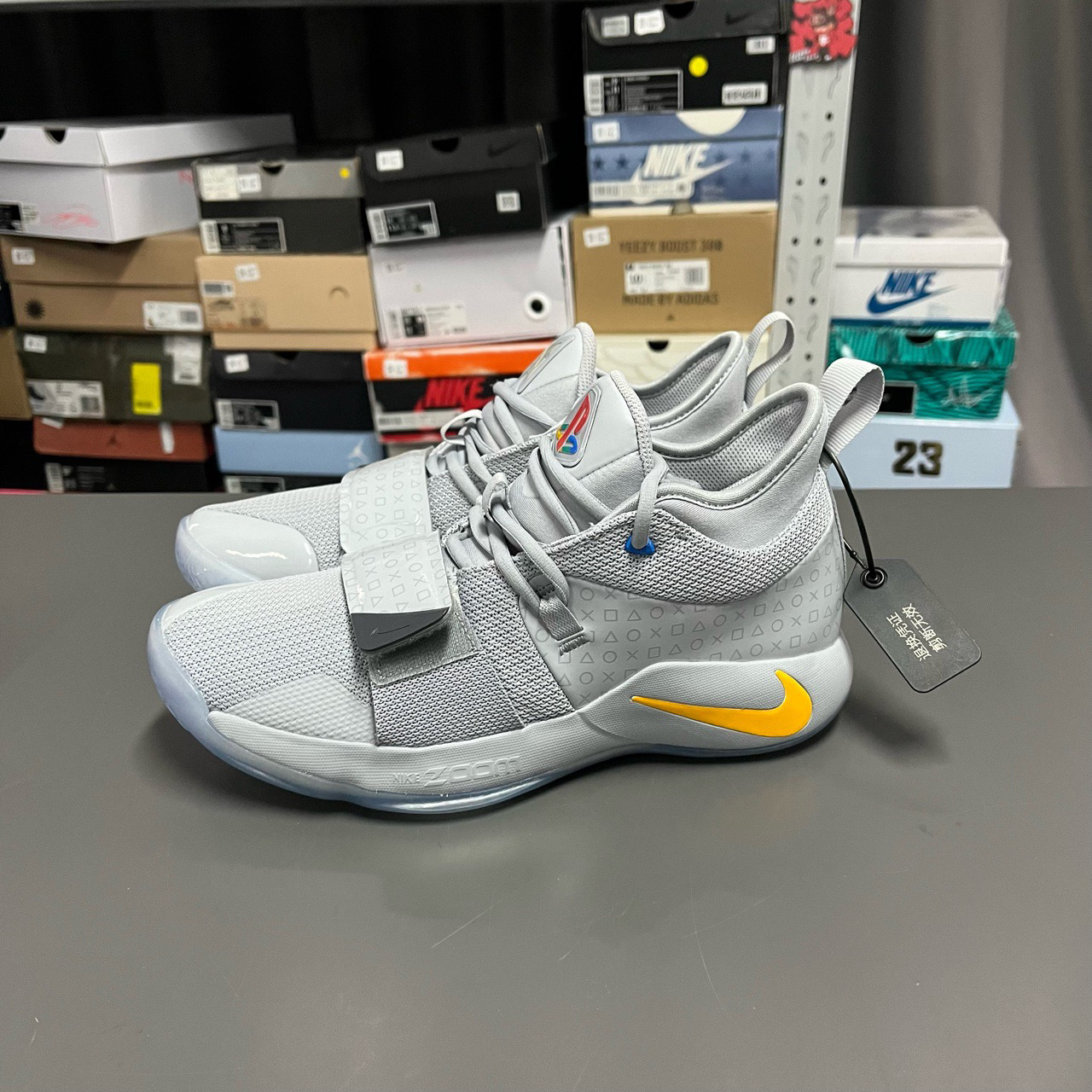 全新未使用 MM6 41码 有原盒 保罗乔治2.5 ps 灰色 12601126