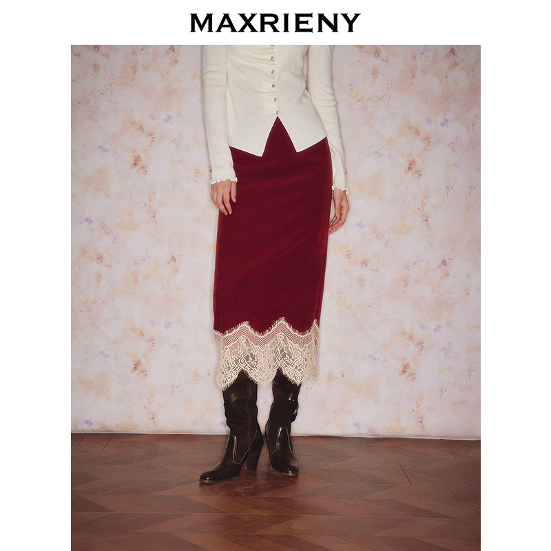 MAXRIENY【商场同款】2025冬半裙