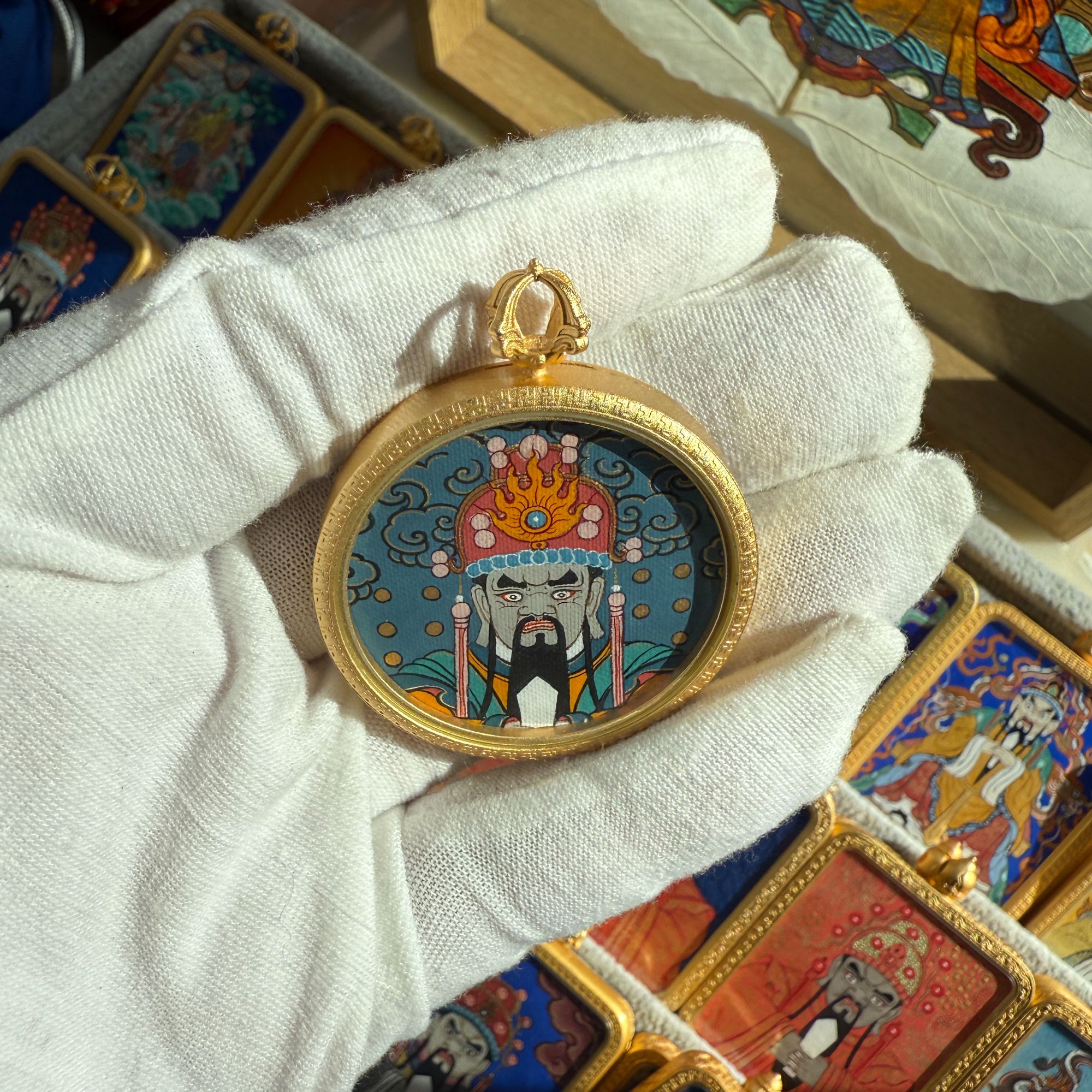 五台山五爷纯手绘唐卡