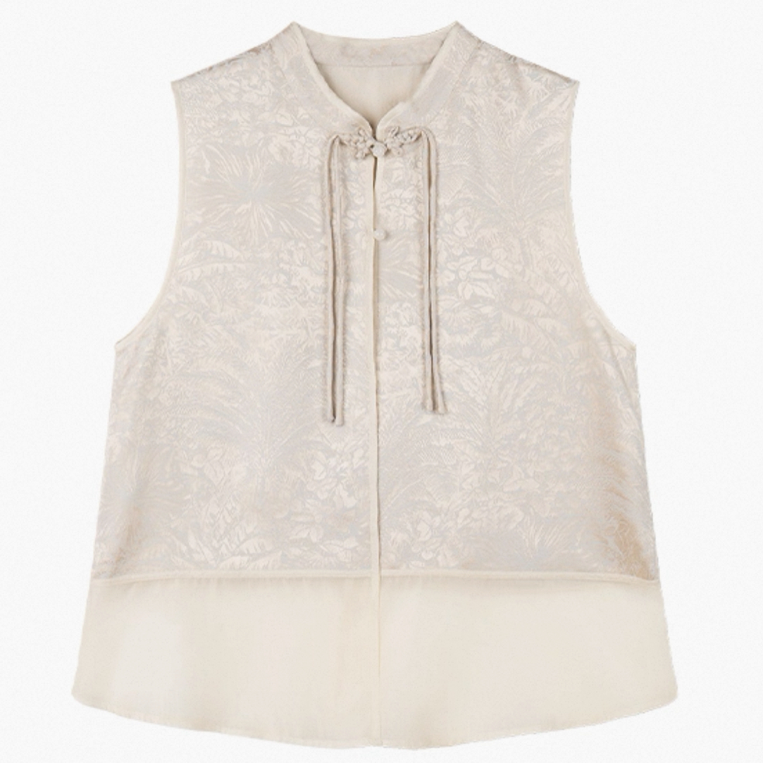 【猫本家】至家玉白色马甲