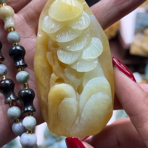 岫玉挂件未镶嵌挂件