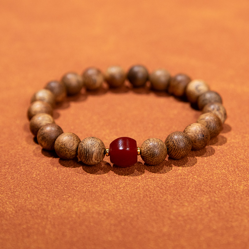 沉香【国际检测中心】海南莺歌绿奇楠手串赠沉香膏9mmESCX496T-2