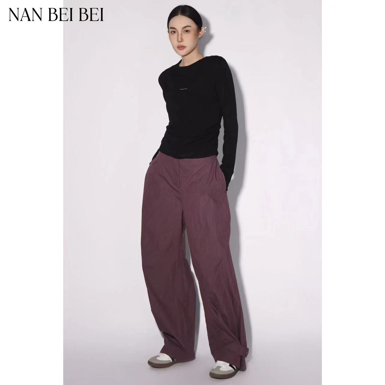 NanBeiBei‘尼龙’户外休闲透气宽松摇头可调节休闲裤 125