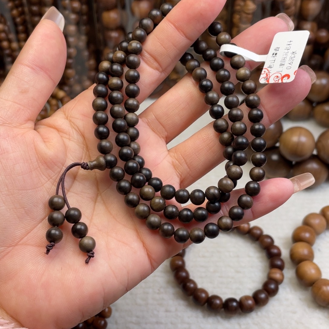 手串/手链檀香木印度老山檀香0.6阴沉