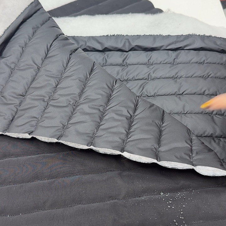 无纺布3米黑色排骨夹棉