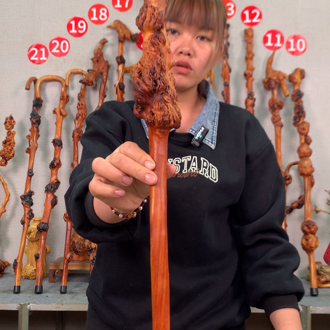 黑果木高原天然实木盘玩棍