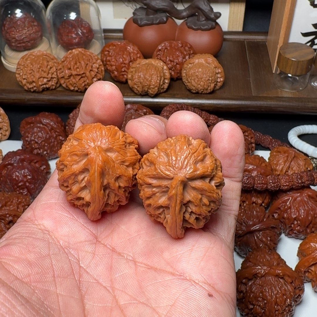 开***z把件文玩核桃云水一根筋