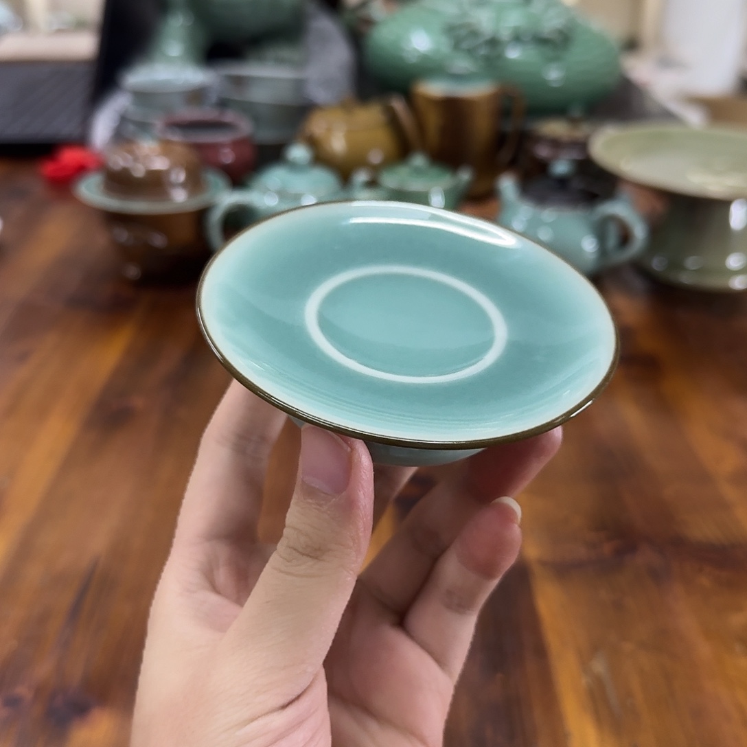 龙泉青瓷茶器微瑕8302