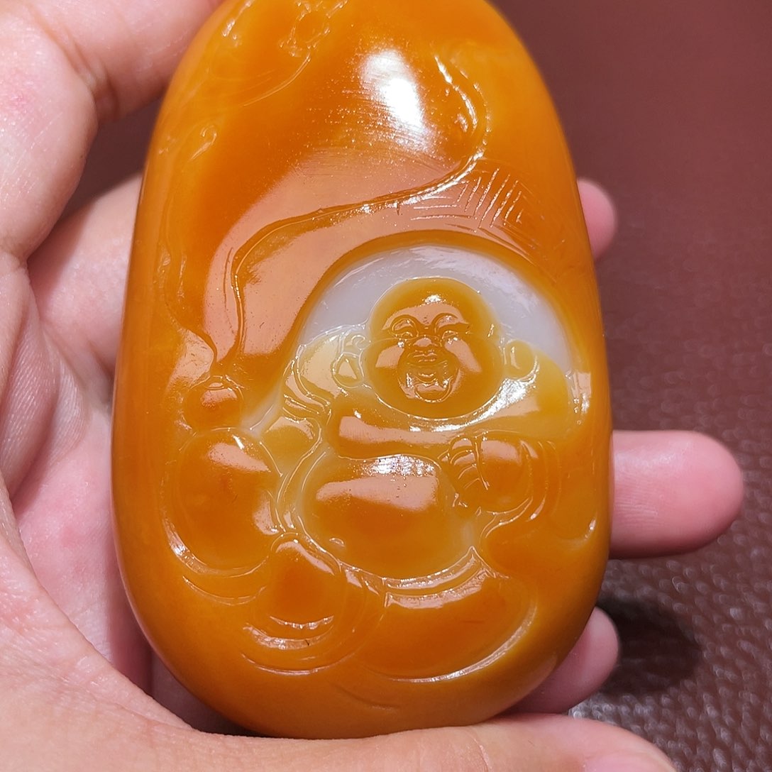 和田玉未镶嵌颈饰潘