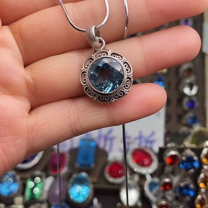 晨***晨吊坠925银琉璃豆豆豆豆