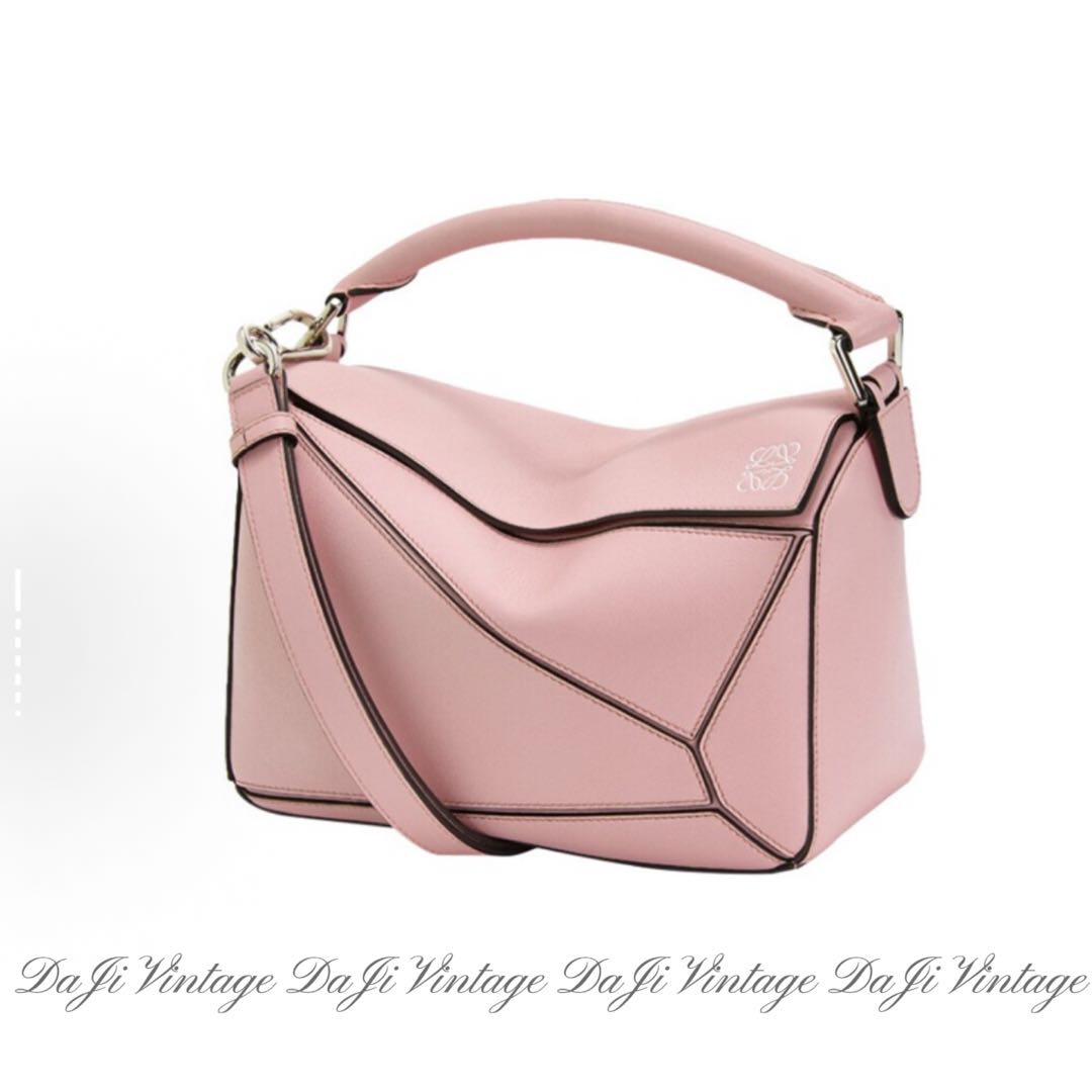 大吉中古/Loewe罗意威puzzle粉色小号斜挎包