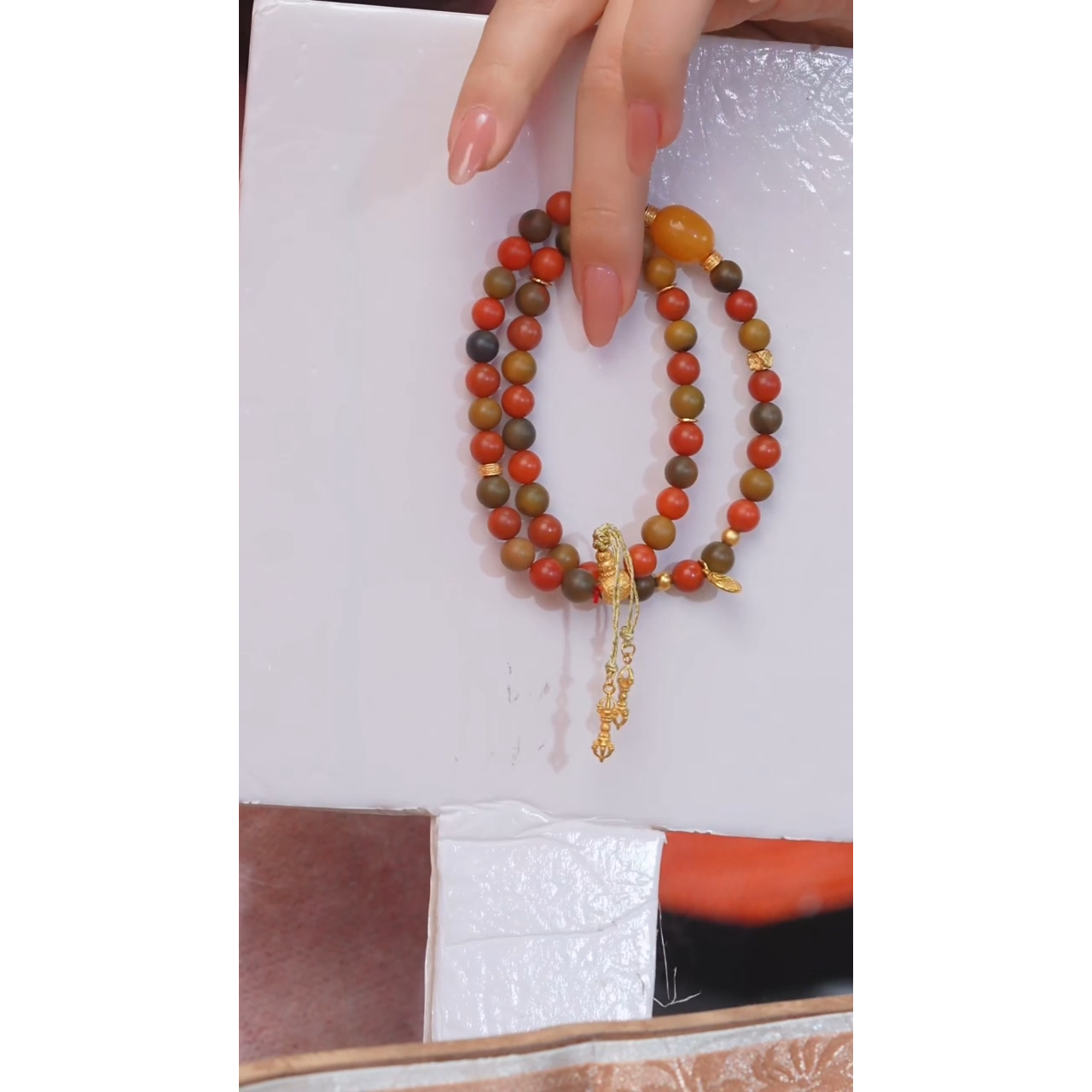 南红玛瑙手串未镶嵌多样性发 卡7@@P8472