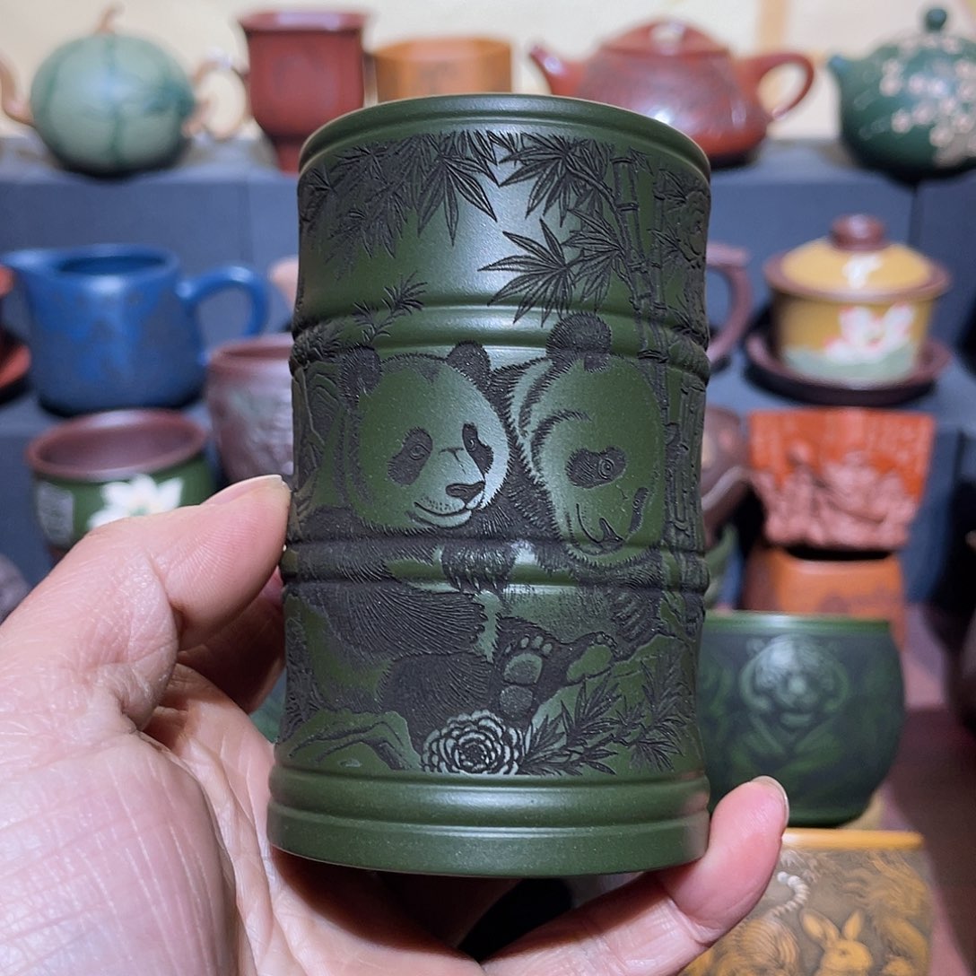 原矿紫砂手工主人杯