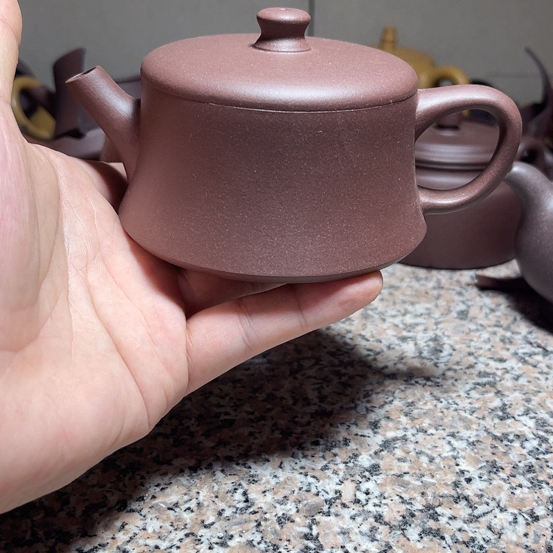茶壶紫砂微瑕方彬底槽清云柱