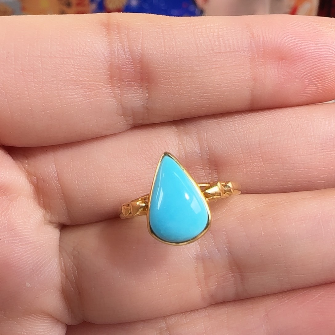 绿松石18K金镶嵌珠宝奇石