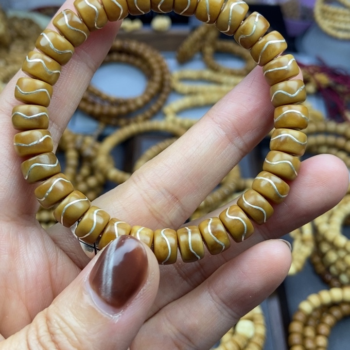 龙眼菩提手串流****つ龙脊9*6手工定制银河手串