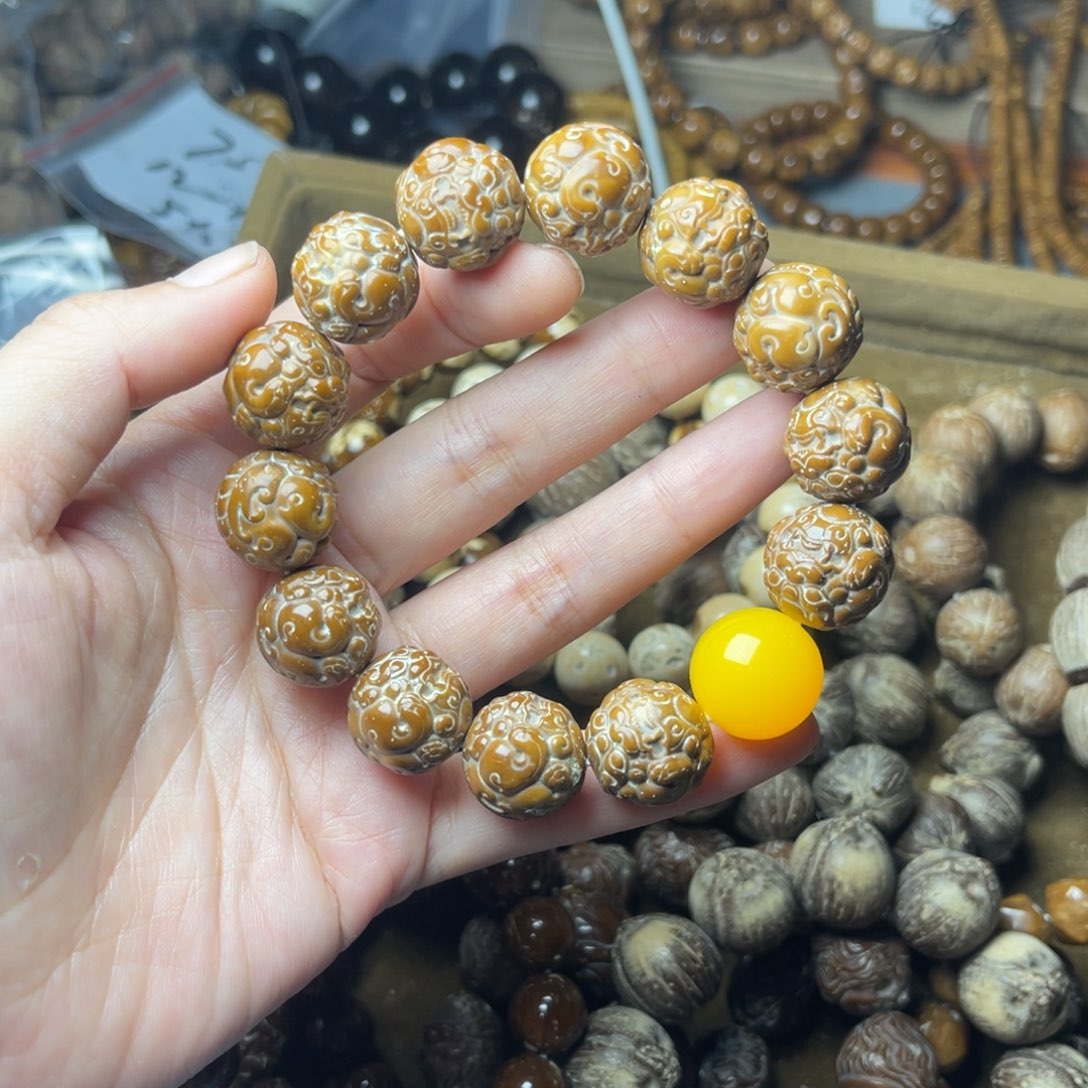 紫金鼠手串17多彩貔貅雕刻紫金鼠