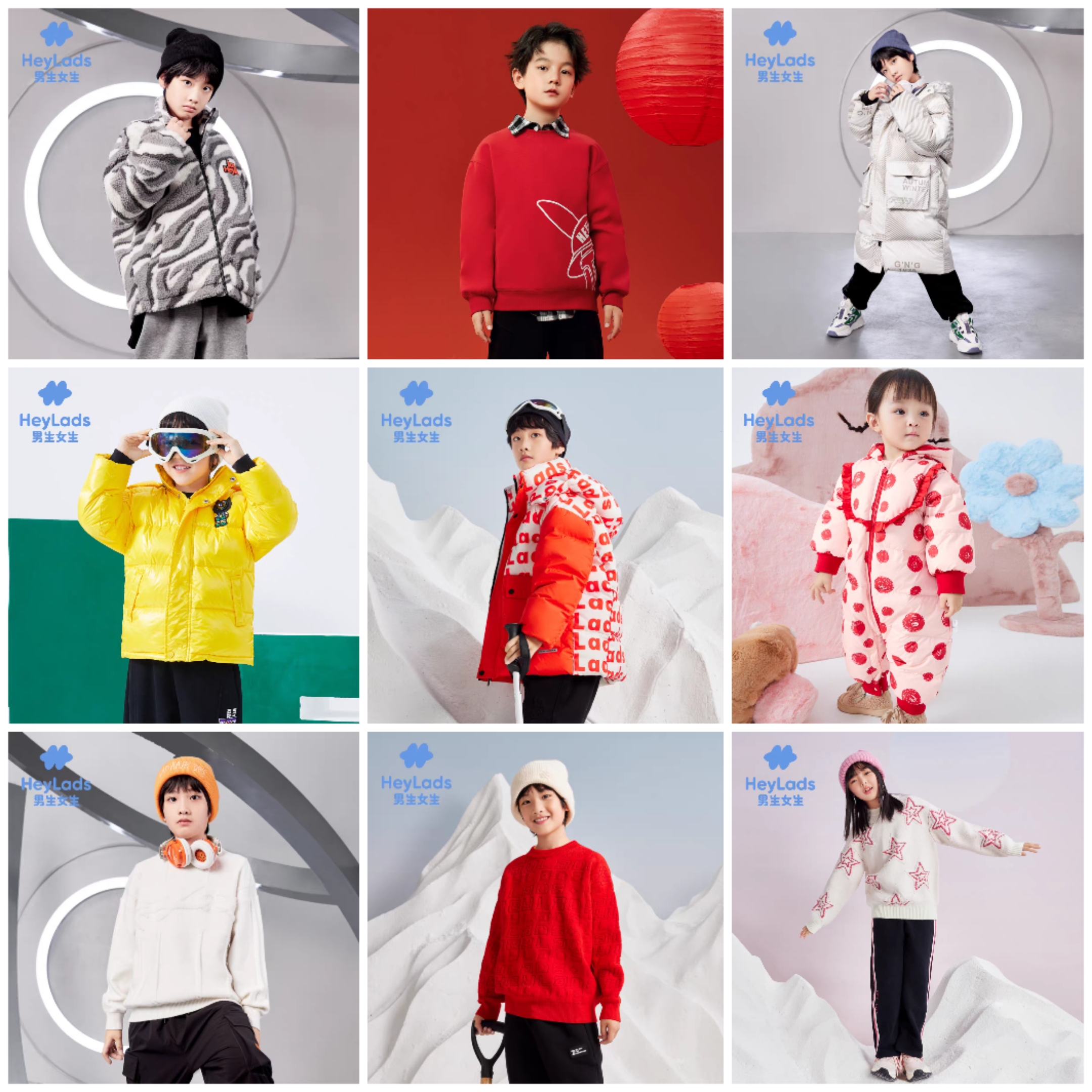 【121-140专拍】男生女生童装实体店货品