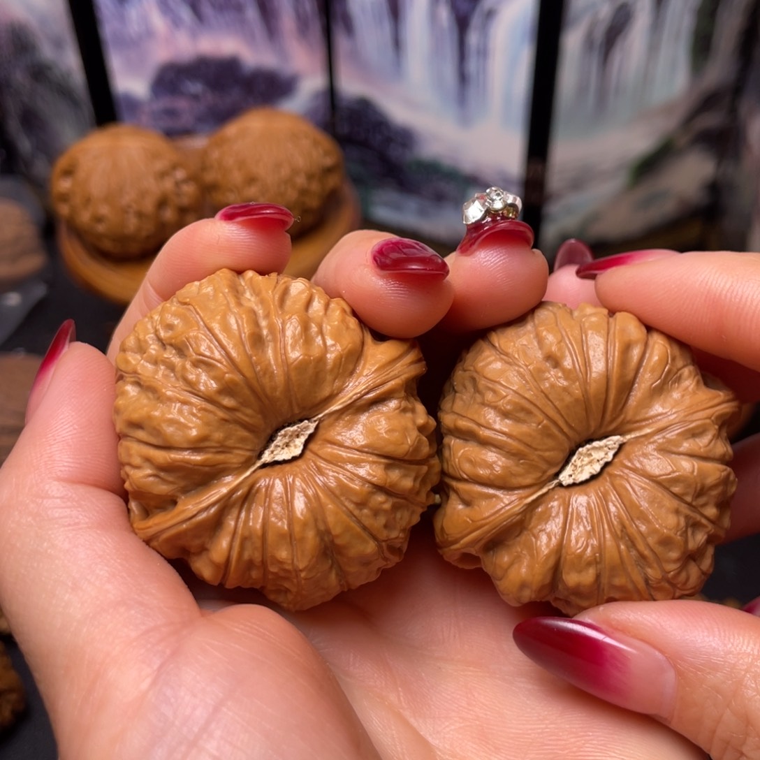 文玩核桃把件44南瓜墩