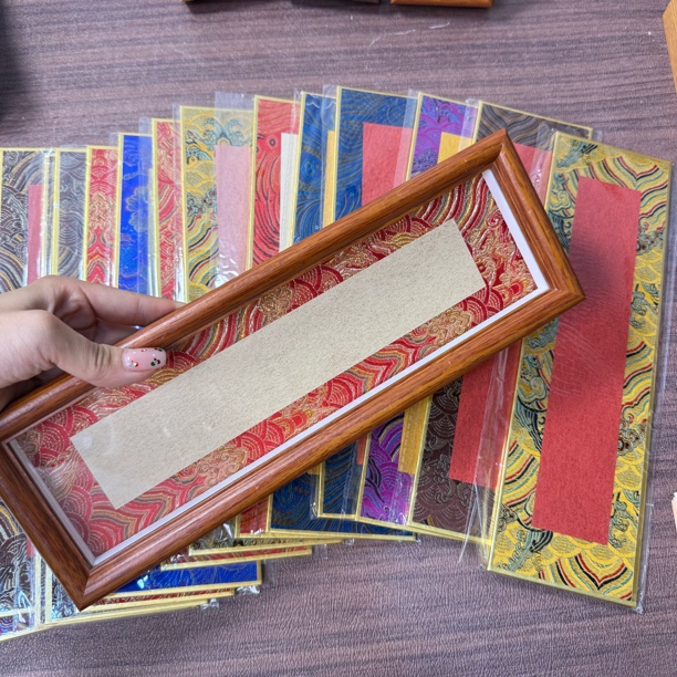 超级福利（10张）宋锦硬卡长条熟宣