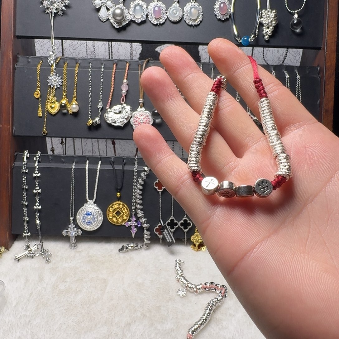 邮***h吊坠925银花岗岩1244