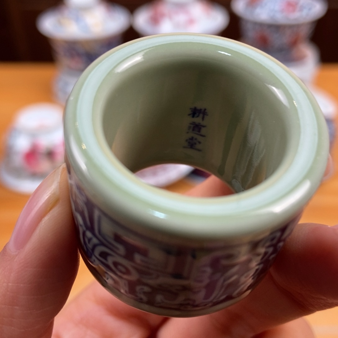 手绘现代茶具非古董