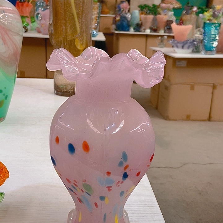 琉璃琉璃花瓶高24口6