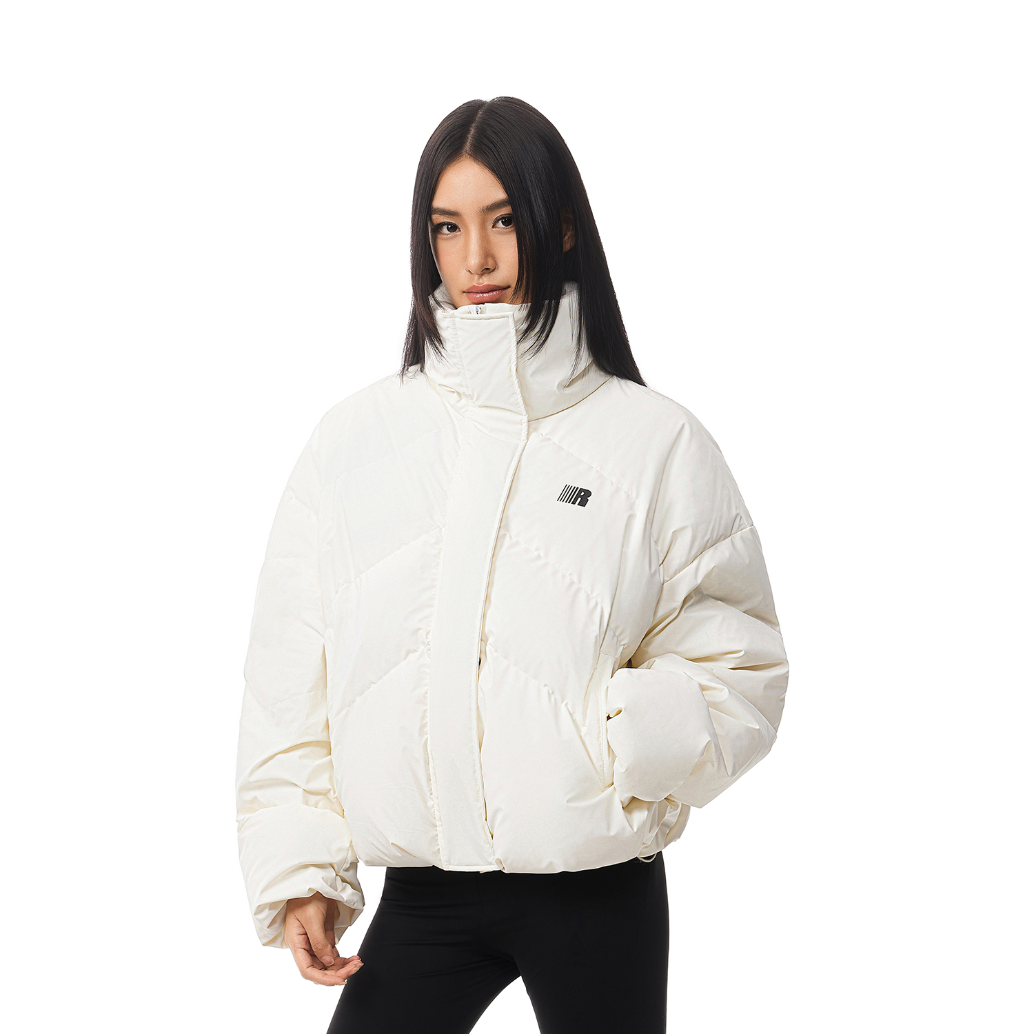 FDR官方店 短款大立领基础羽绒服男女冬季加厚保暖情侣装外套