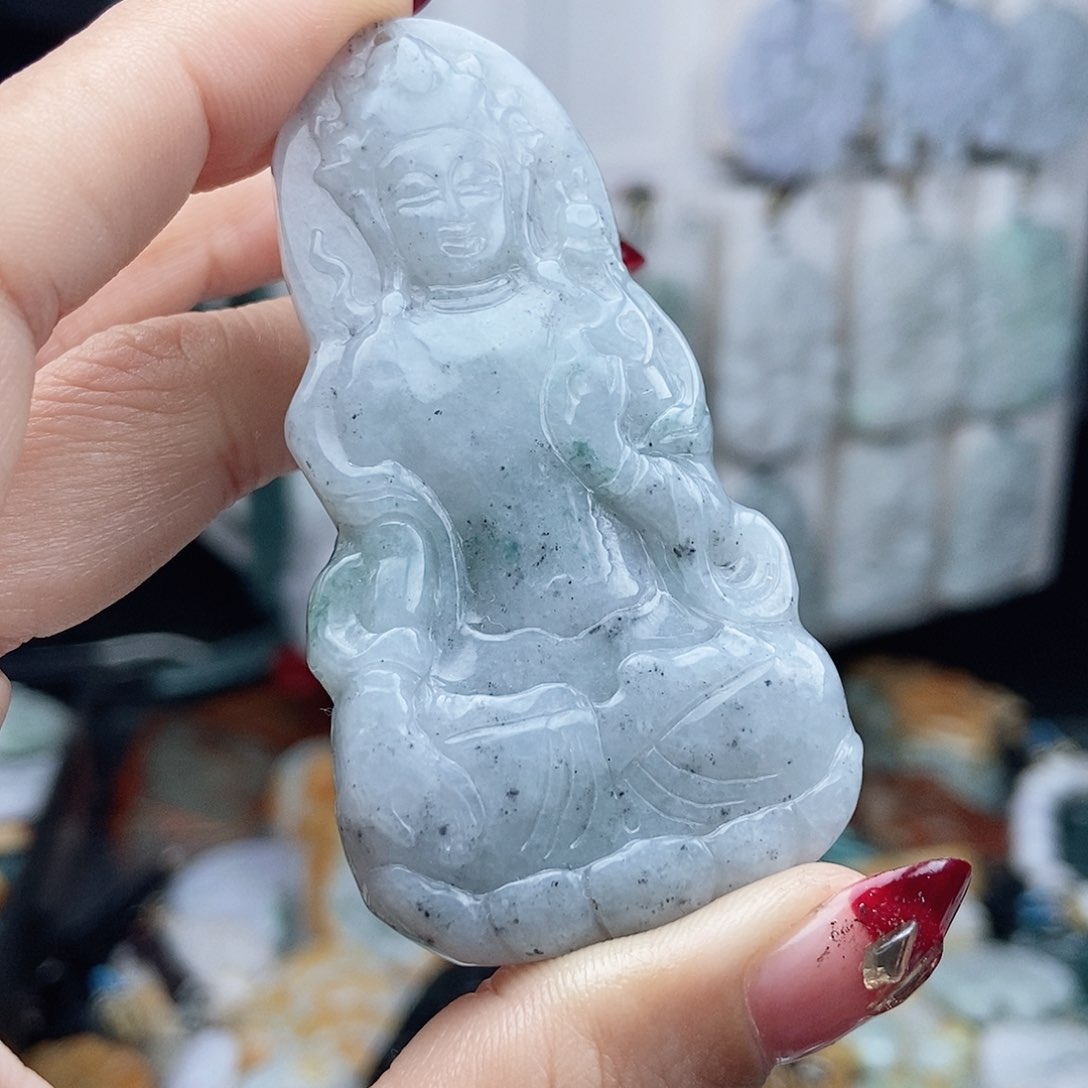 翡翠颈饰14K金镶嵌翡翠