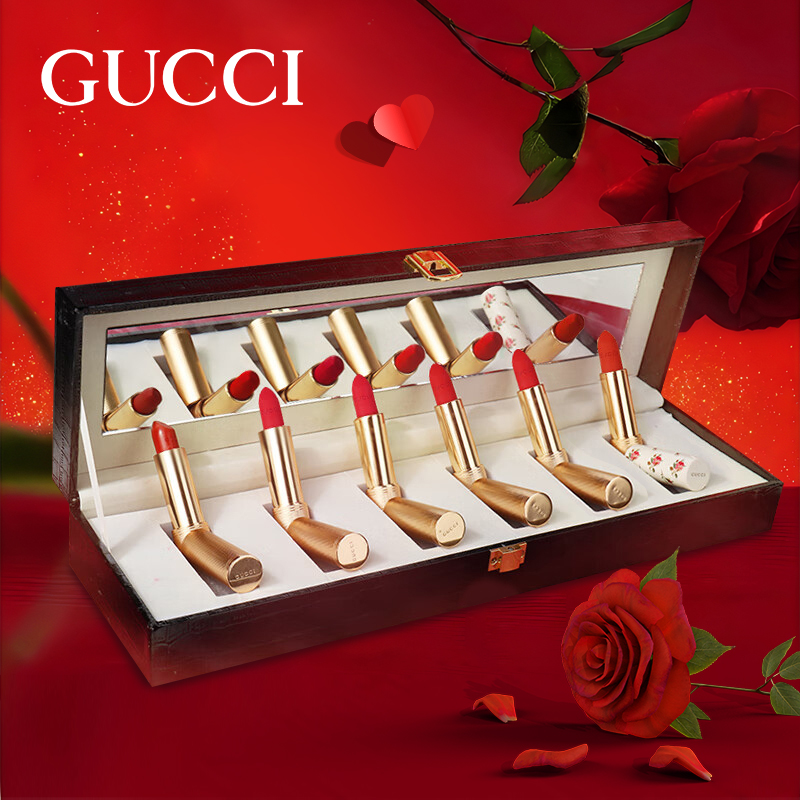 【生日礼物】古驰绒雾唇膏哑光口红显白送妈妈女友老婆礼盒套装