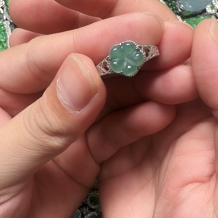 翡翠未镶嵌颈饰天然A货翡翠放漏