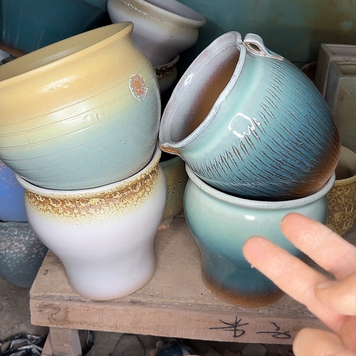 粗砂花盆微瑕花盆处理来啦