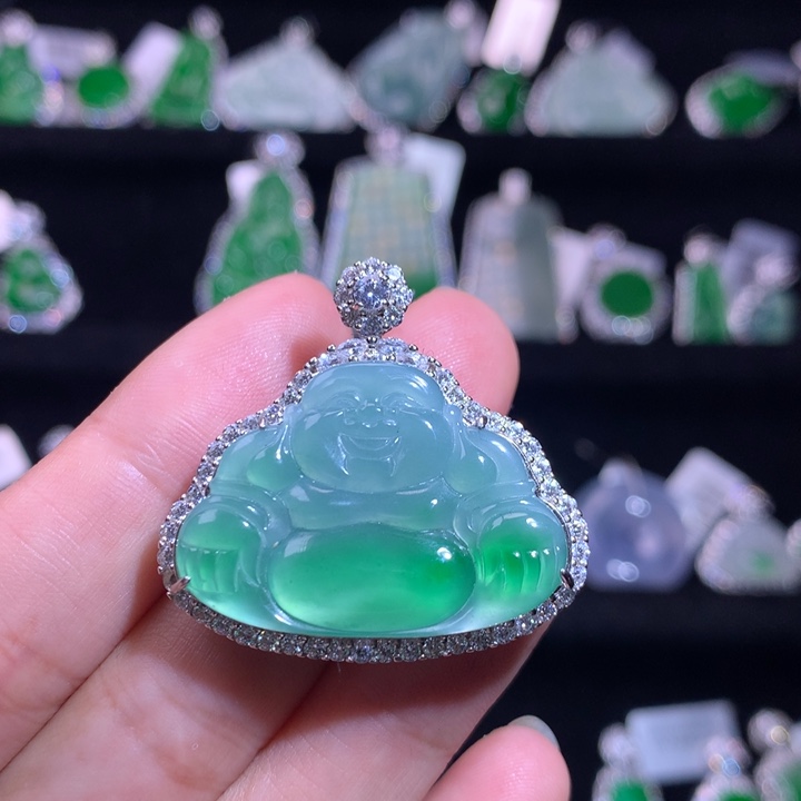 【闪购商品】颈饰银S925镶嵌翡翠
