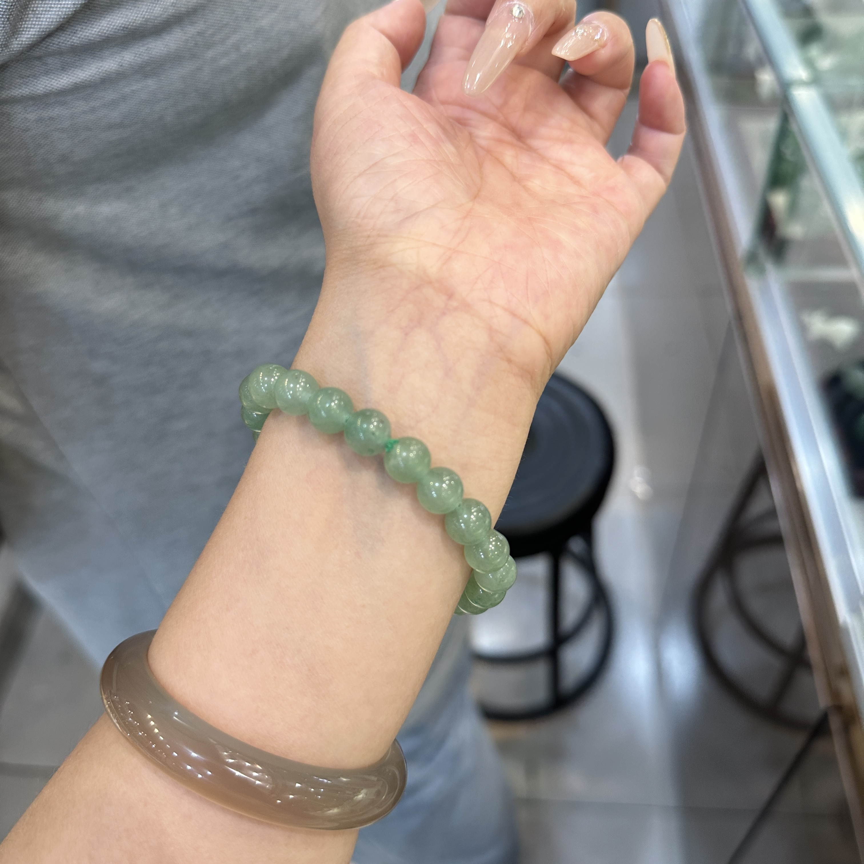 【东陵玉卡8手串】天然东陵玉手串（多样性发一）